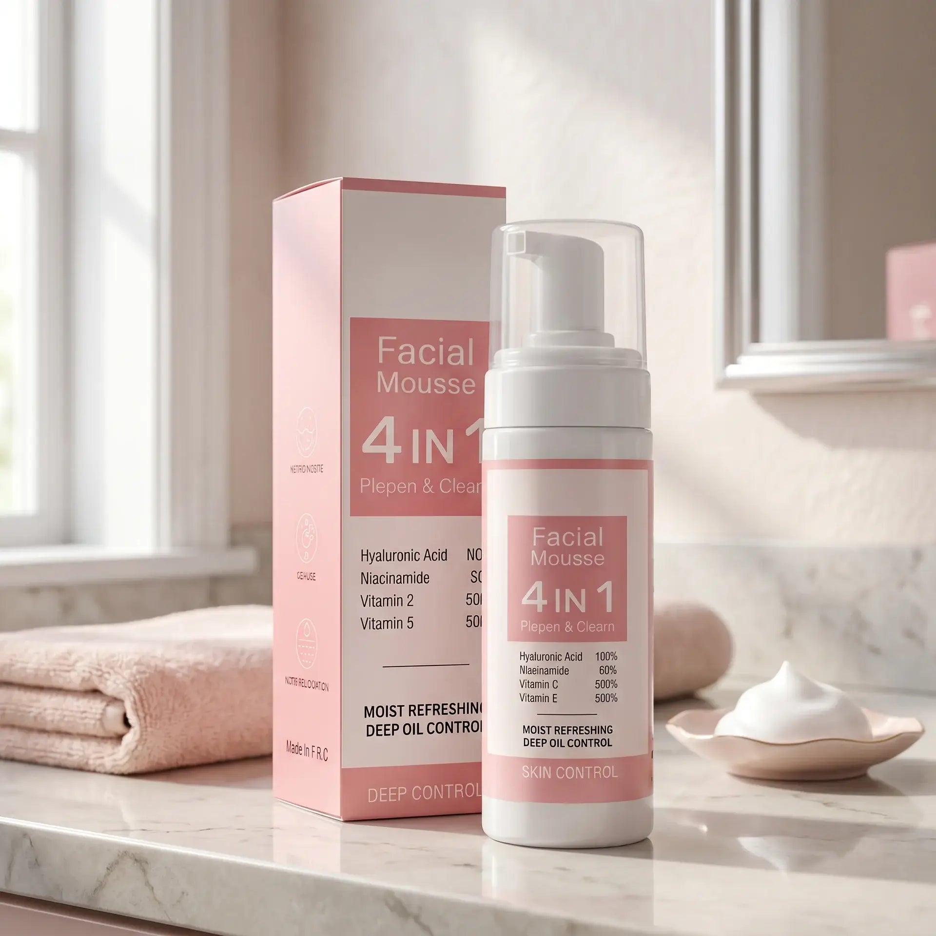 VIOLA™ Facial Mousse 4 in 1 – Detergente Viso Idratante
