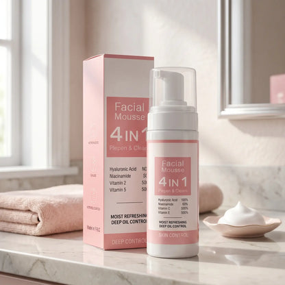 VIOLA™ Mousse Nettoyante Hydratante Visage 4-en-1