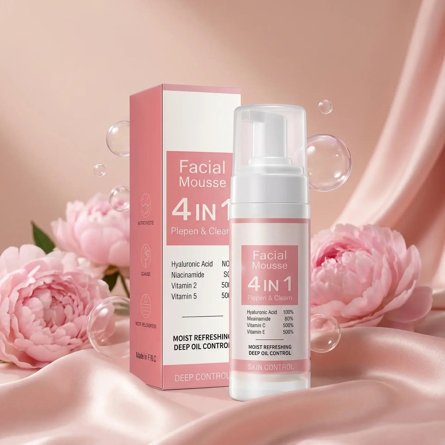 VIOLA™ Mousse Nettoyante Hydratante Visage 4-en-1